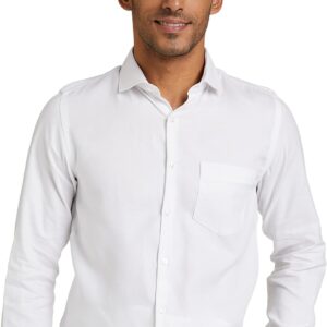 دايفيرس قميص رسمي قطن سادة بقصة ضيقة للرجال (DVF06F2L01-8-40_ابيض)