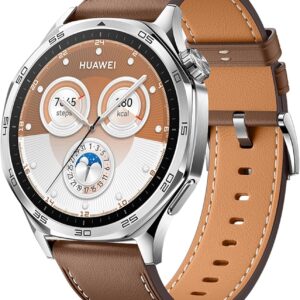 HUAWEI Watch GT 5 46 mm Smartwatch, Stylish Design, New Running and Cycling Mode, Health Monitor, 14 Days Battery Life, iOS and Android, Brown, Amazon Exclusive