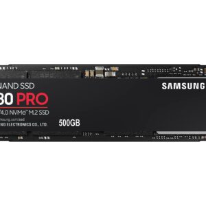 Samsung 980 PRO 500GB PCIe NVMe Gen4 Internal Gaming SSD M.2 (MZ-V8P500B)