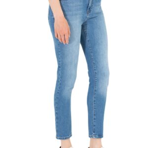 يو اس بولو اسن بنطلون جينز بقصة ضيقة مصنوع من القطن بنسبة 99% وإيلاستين 1% للنساء