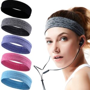 عصابات راس رياضية مضادة للانزلاق لممارسة اليوجا والجري والرياضة والسفر والتمارين الرياضية للنساء والرجال