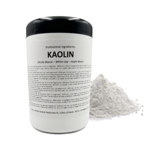 عجينة طين الكاولين الأبيض من سنادي، للعناية بالبشرة والشعر، مقشر ومنعم، يجدد البشرة ويلطفها وينعمها، 500 جرام