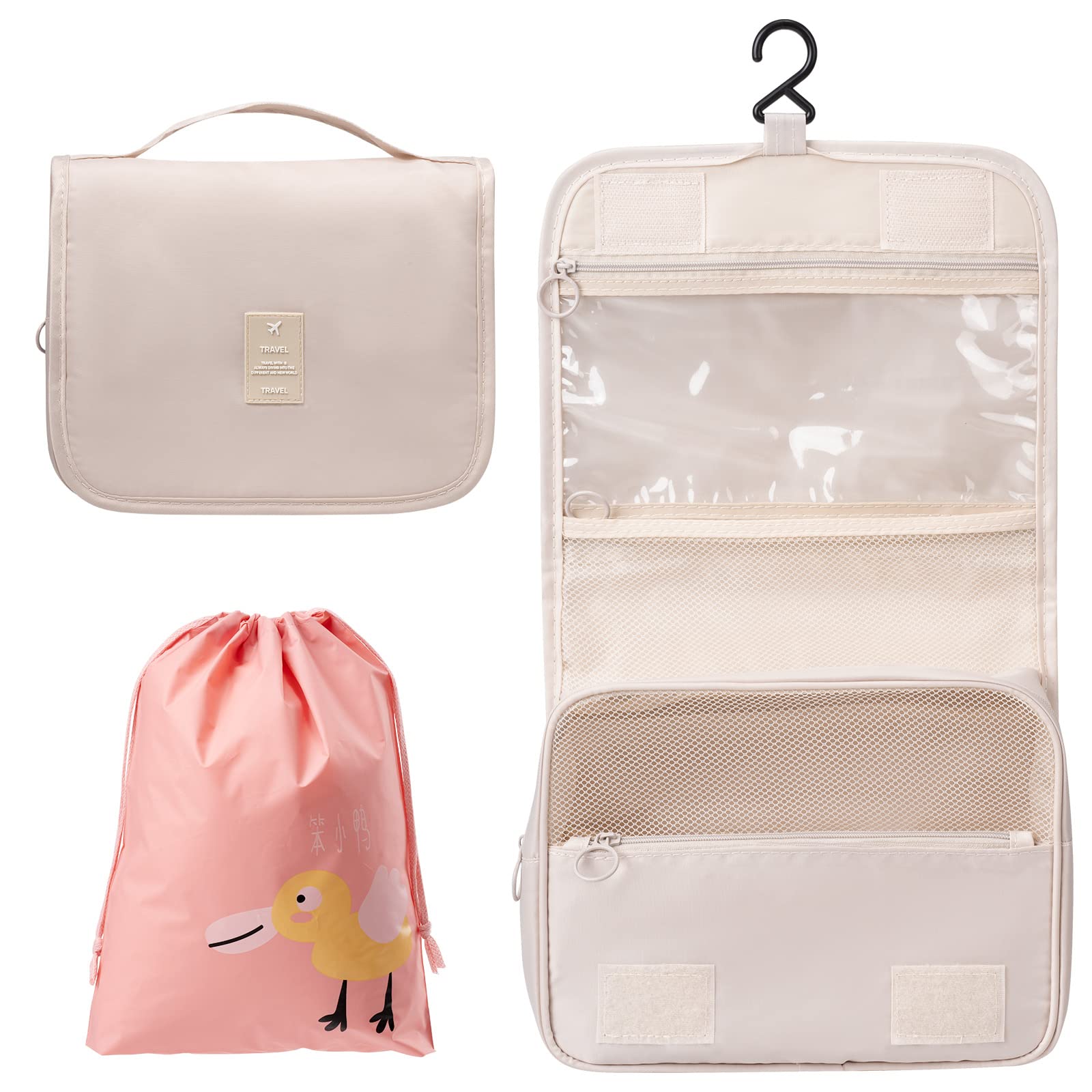 716OTAgUyOL شنطة لأدوات الزينة والتجميل النسائية القابلة للطي والمقاومة للماء محمولة ومتعددة الوظائف من اوررجاوايز صغيرة جميلة