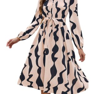 فستان طويل مصنوع من قماش الرايون بتصميم ضيق وواسع أسفل الركبة من جريسي لوكس، فستان متوسط الطول للنساء، قطعة واحدة