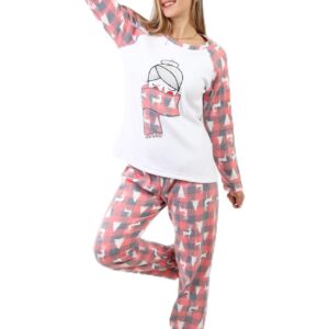 بيجامة شتوية مميزة للنساء مناسبة لعيد الميلاد المجيد والطقس الشتوي من زدكوتكس