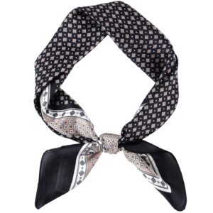 وشاح حريري للرجال والنساء، وشاح عصري للرقبة مربع من الساتان للرأس، وشاح للنوم