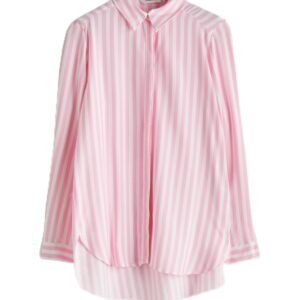 LC واكيكي قميص مخطط للنساء بلون بينك