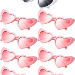 9 ازواج من النظارات الشمسية على شكل قلب من فريندا، نظارات شمسية على شكل قلب توديع العزوبية للنساء لهدايا حفلات توديع العزوبية