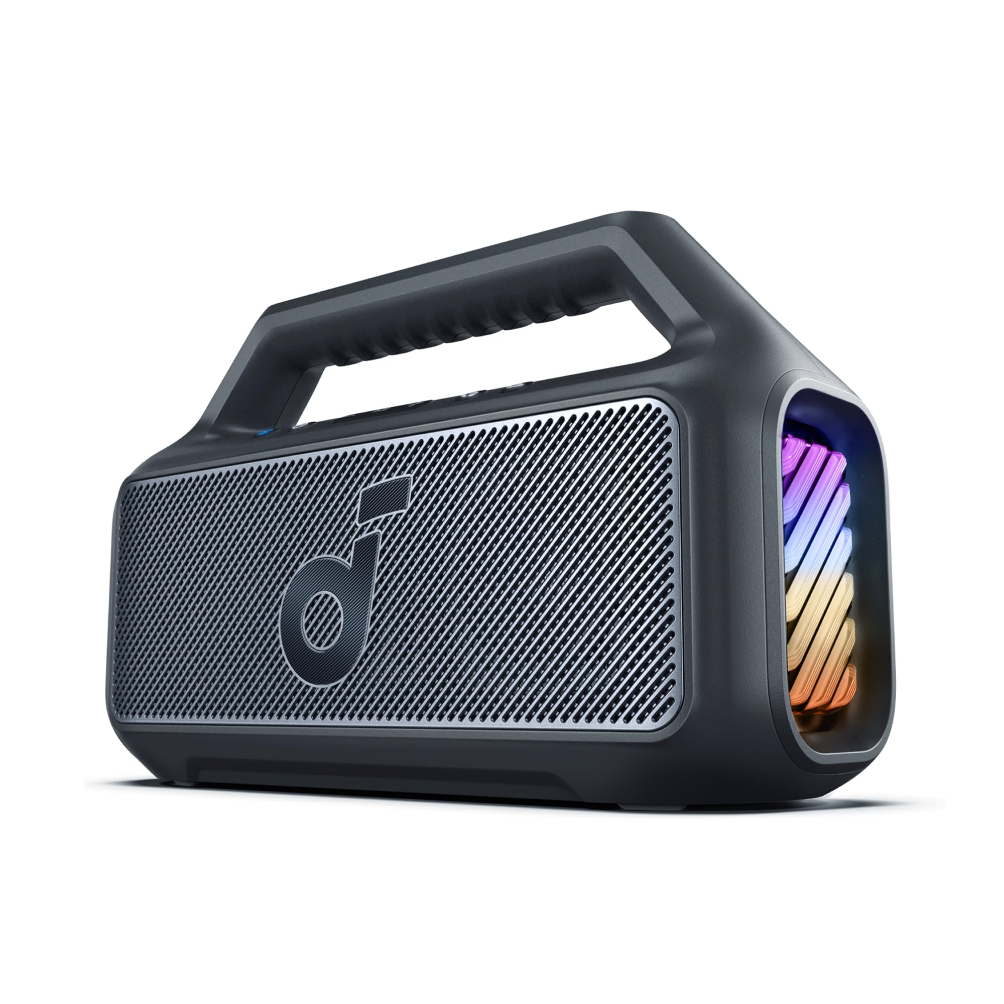 71CwTLiZOjL soundcore Boom 2 Outdoor Speaker, 80W, Subwoofer, BassUp 2.0, 24H Playtime, IPX7 Waterproof, Floatable, RGB Lights, USB-C, Custom EQ, Bluetooth 5.3, Portable For Outdoors, Camping, Beach, and Backyard