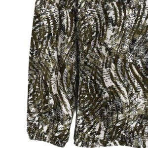 LC واكيكي بلوزة منقوشة برقبة برباط للنساء