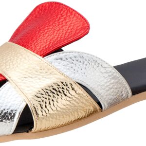 OX womens OX-W-Red/Rose Gold Slipper