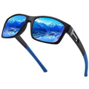 نظارة شمسية رياضية مستقطبة للرجال للحماية من الأشعة فوق البنفسجية 400 للقيادة والصيد والجري من اوكفي