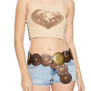 توب كات قصير بطبعة حصان للنساء من فوريفر 21