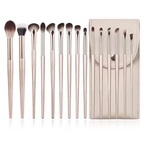 مجموعة فرش مكياج للنساء لمزج الحواجب وظلال العيون والكونسيلر من 15 قطعة