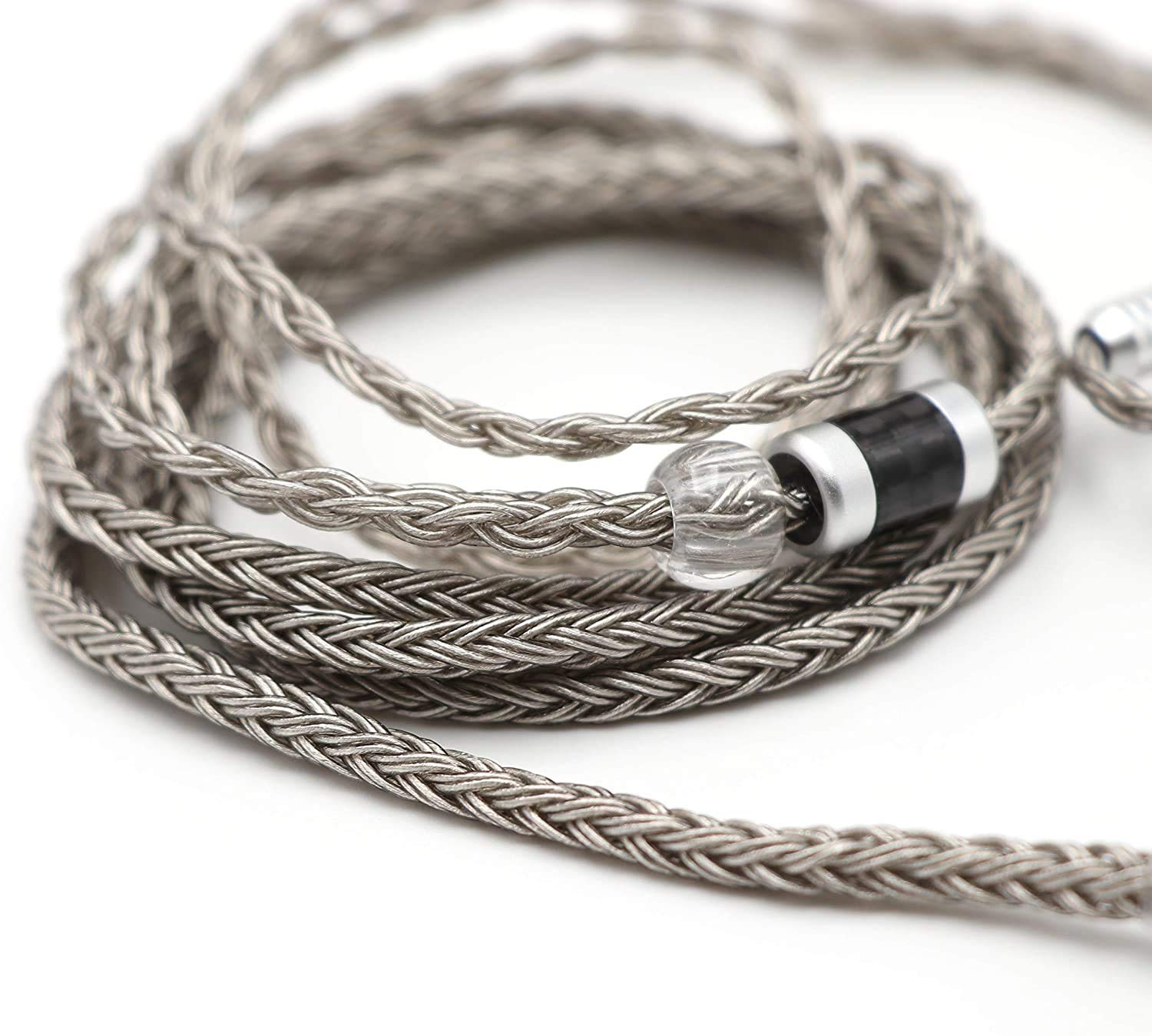 71JGxYM5ElL Linsoul Tripowin Zonie IEM Cable, 16 Core Silver Plated Earphone Upgraded Cords, 1.25m SPC in Ear Monitor Cable for ZS10 PRO 2 AS10 PRO ZSN PRO X Wan’er SIMGOT EM6L (Grey)