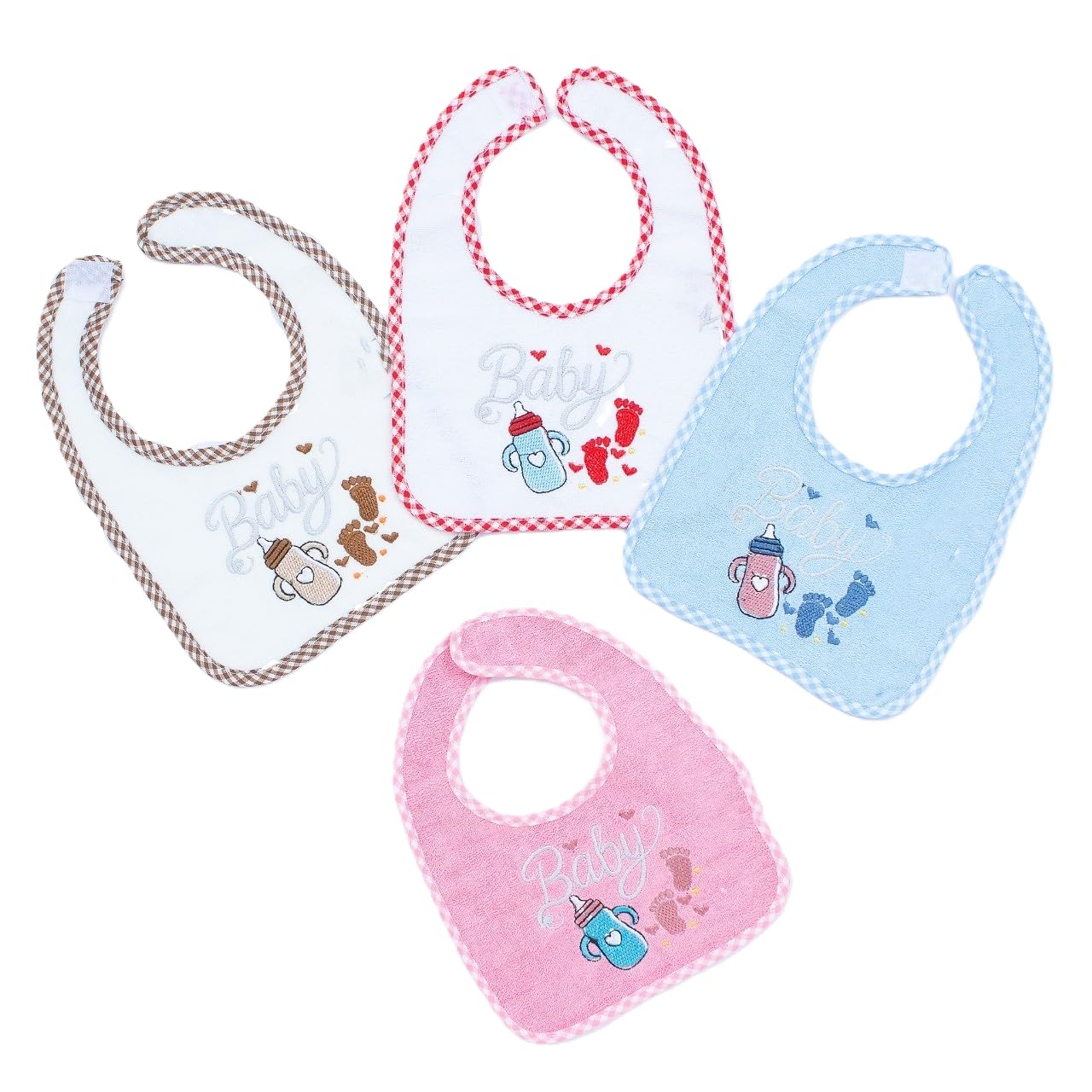 71LvOfkelJL بفتة لإطعام الأطفال ظهر مشمع لحديثي الولادة صحية 100 % - (4 قطع) بافتة للاطفال الرضع جودة وأمان