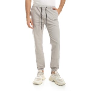 بنطلون بأستك عند الخصر ورباط للرجال من اندورا