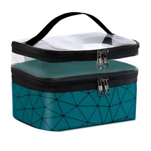 منظم للسفر - شنطة مكياج وادوات الزينة متعددة الالوان مع مادة مقاومة للماء، مثالية لمستحضرات التجميل وادوات التجميل ومنتجات العناية الشخصية