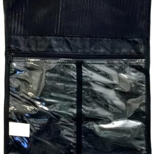 مجموعة ادوات الزينة - شنطة سفر معلقة انيقة بطبعة حمار وحشي مع تصميم متعدد الالوان لمستحضرات التجميل ومستلزمات العناية الشخصية، مناسبة للرجال والنساء اثناء التنقل