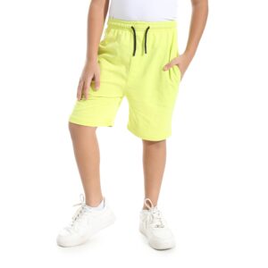 شورت كاجوال سادة بقصة فضفاضة بطول الركبة للأولاد من اندورا