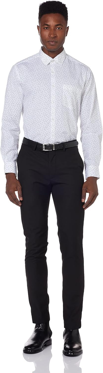 71QyTMhOJ-L._AC_SL1500_ قميص رسمي من القطن بكم طويل مطبوع بقصة عادية للرجال دايفيرس - الصورة 8