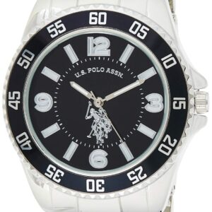 يو اس بولو اسن ساعة عملية كاجوال رجال انالوج-رقمي خليط معدني - USC80515، بمينا أسود