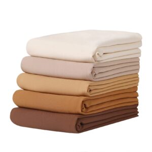 4 قطع من فيبفيم للنساء المسلمات من الشيفون الناعم والسادة، وشاح طويل ملفوف مع صندوق هدايا