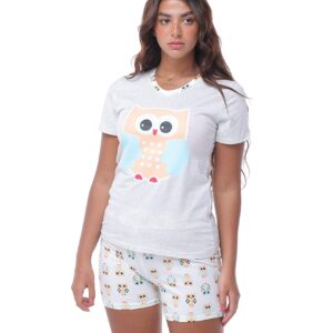 KIWI Womens Owl Pajama Set (pack of 1)