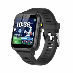 Smart Watch,Multifunction Rechargeable Touch Screen Toddler Watch with HD Photograph,and Music Player Educational Toys, Birthday Gifts for Girls Boys Ages 6-12 (Black)