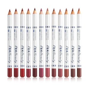 مجموعة أقلام تحديد شفاة كريمية مكونة من 12 لون بيوتي