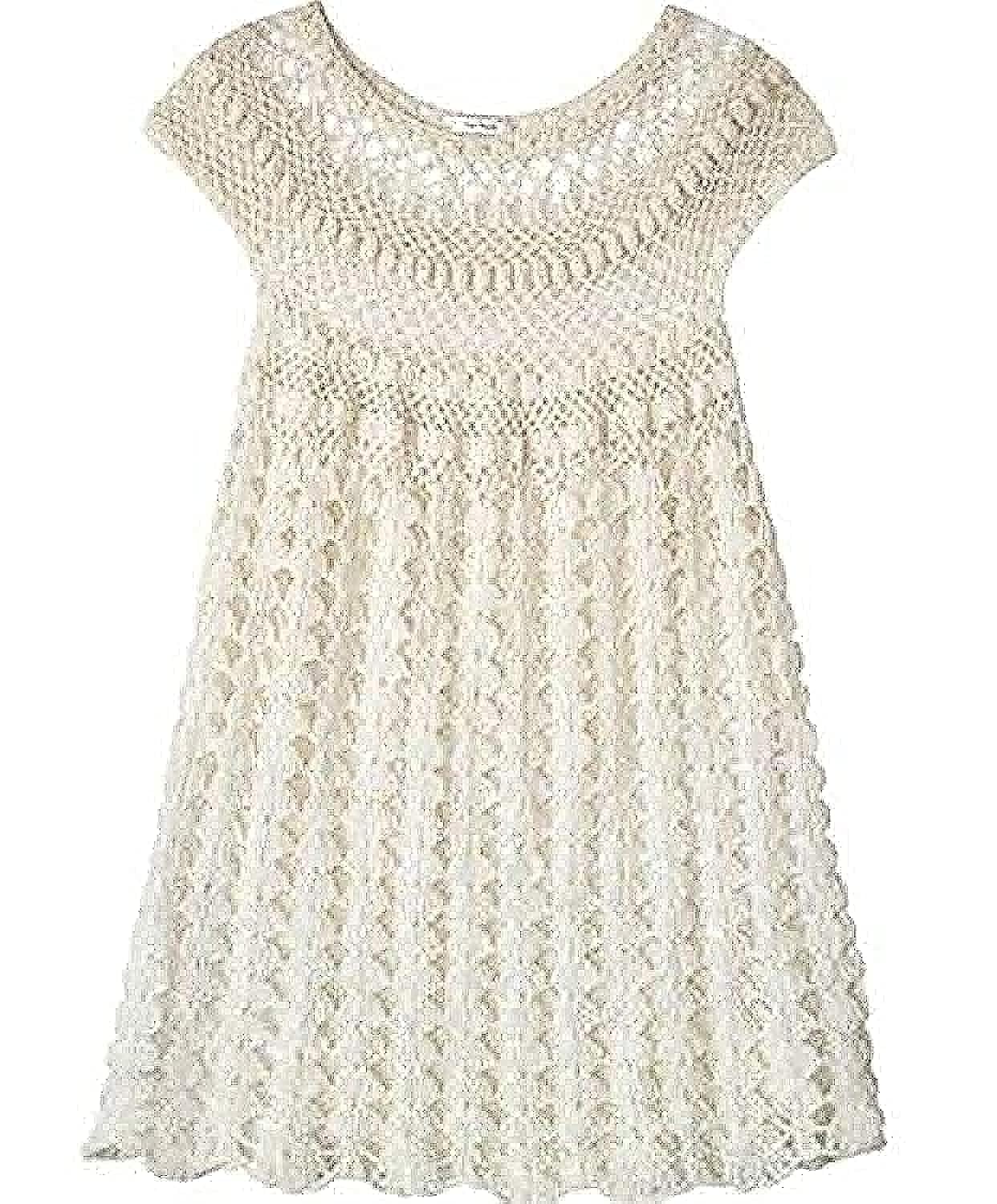 71cYddNS3tL فستان كروشيه للبنات، ابيض