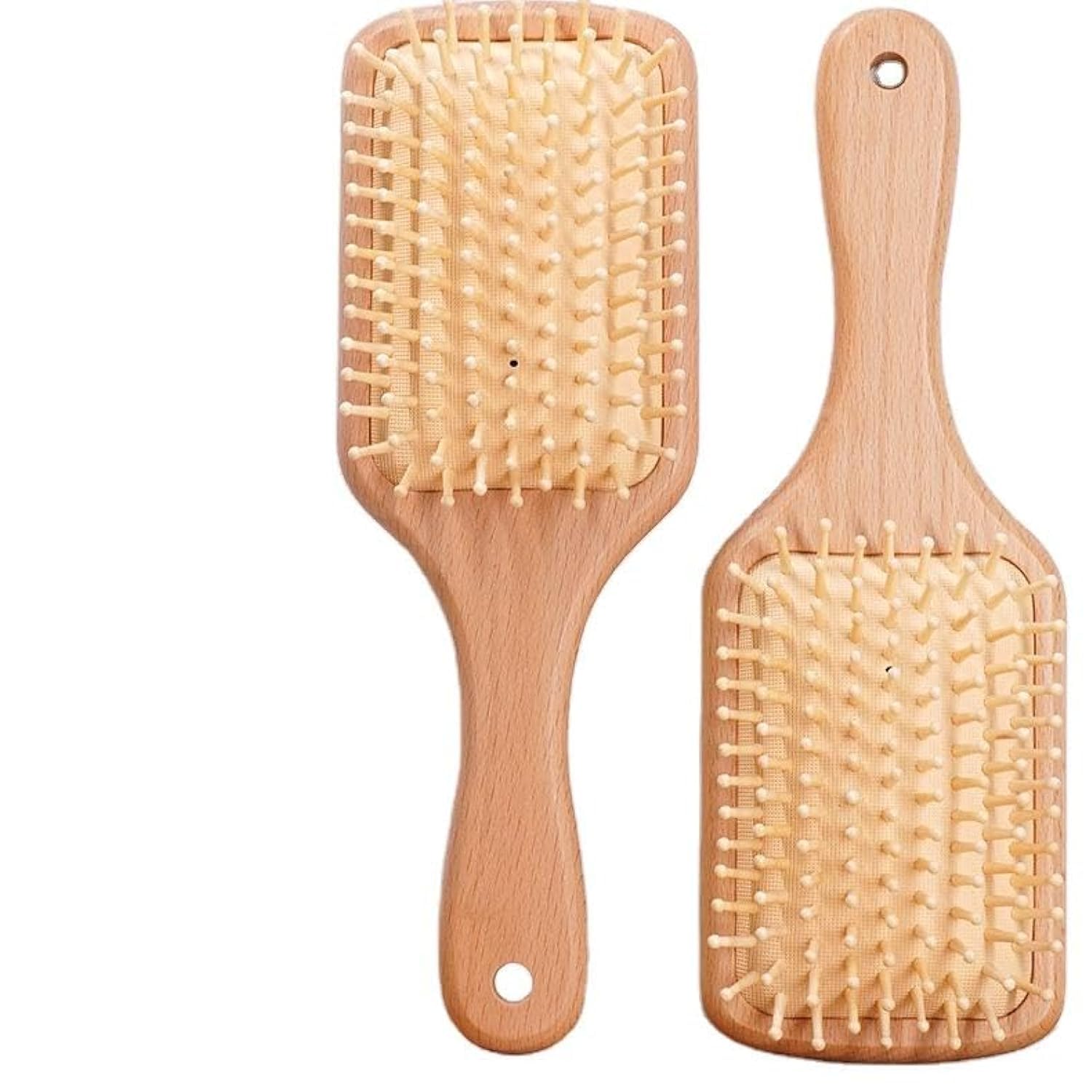 71chq7C-22L فرشاة شعر خشبية من الخيزران الطبيعي بوسادة هوائية صحية للتدليك للعناية بالشعر وتصفيف الشعر للنساء والرجال والأطفال الصغار والشعر الرطب والجاف من اي سي في في