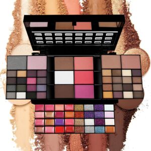 مجموعة مكياج L&Wen الكل في واحد للنساء والفتيات والمراهقات، مجموعة كاملة، مجموعة هدايا مكياج من 74 لونًا، تتضمن ظلال العيون وأحمر الشفاه وخافي العيوب وأحمر الخدود ومرآة تحديد الوجه وفرش