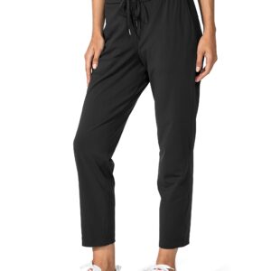 سروال رياضي قابل للتمدد بجيوب عميقة وطول 7/8 للنساء لممارسة الرياضة والجولف والراحة والسفر والعمل من جي جرادول