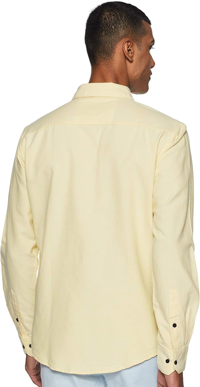 71eaqkZ-V4L._AC_SL1500_ قميص كاجوال ضيق سادة للرجال من دايفيرس - الصورة 2