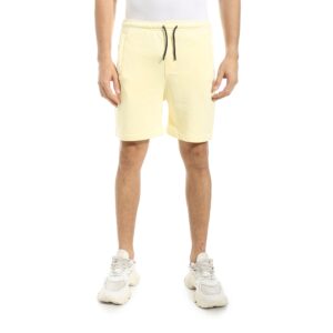 شورت كاجوال من القطن بأستك عند الخصر للرجال من أندورا