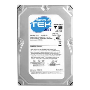 SIMPLETEK - Hard Drive HDD 3.5″ IDE Ultra ATA/100, 250GB, 7 200RPM, 8MB Cache, Desktop Form Factor (Refurbished)