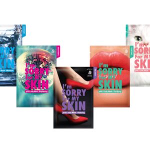 آي إم سوري فور ماي سكين مجموعة كاملة من قناع جيلي بي اتش 5.5 عبوة 5 قطع - عناية لطيفة للبشرة متوازنة بدرجة حموضة لبشرة متألقة