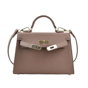 حقيبة يد ساتشيل للنساء كتف قابلة للفصل مصنوعة من جلد البولي يوريثين بمقبض علوي للعمل والسفر