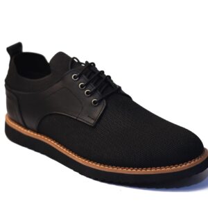 حذاء رجالى سمارت كاجوال قماش تريكو وجلد بنعل ايفا خفيف الوزن