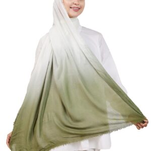 Signature Timeless Luxury Ultra Soft Breathable Pure Cotton Gradient Veil With Elegant Smooth Finish Navy Blue 80x200cm