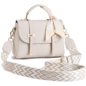 شنطة كروس للنساء، شنطة كتف جلدية عصرية، شنطة كروس سميكة بحزام كتف قابل للتعديل، شنطة كروس كبيرة للسفر، مساحات تخزين متعددة، للاستخدام اليومي والتخييم، هدايا للنساء