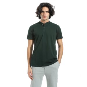 اندورا قميص بيسيك برقبة بازرار وتصميم غربي للرجال