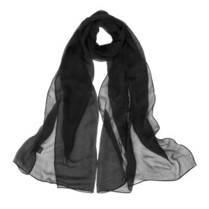 وشاح شيفون خفيف الوزن للنساء لفصل الربيع والصيف، وشاح لف برقبة طويلة لفساتين الحفلات المسائية