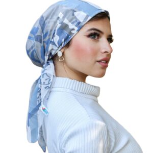 سكارف من تاي شوب للنساء كريب مربع شيفون بنمط سادة