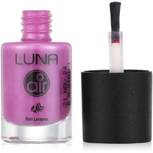 طلاء اظافر اير مسامي للتهوية من لونا، نمبر 10، 10 مل، زهري