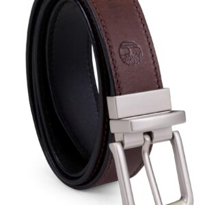 حزام جلدي كلاسيكي قابل للعكس من البني الى الاسود للرجال تيمبرلاند