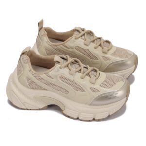 حذاء رياضي نسائي خفيف ومتين بتصميم عصري ونعل مريح