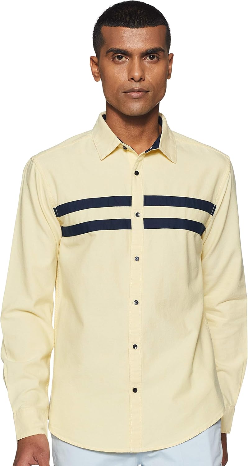 71mbzUS0MVL._AC_SL1500_ قميص كاجوال ضيق سادة للرجال من دايفيرس