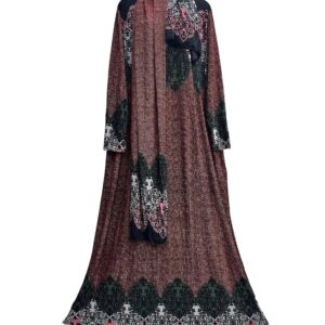 اسدال صلاة من فايندز كورنر - عباية صلاة مع حجاب بمقاس واحد كبير للنساء المسلمات من خامة ناعمة ومسامية جيدة التهوية ومرنة ومريحة للغاية